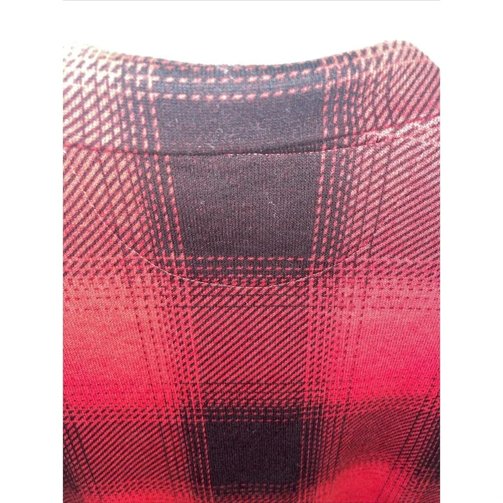 Polo Ralph Lauren Estate Rib Men’s Pullover Shirt Size Small Red Plaid Outdoors